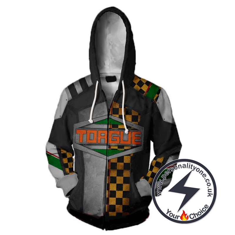 Borderlands Hoodies - Borderlands Torgue V2 Zip Up Hoodie Jacket